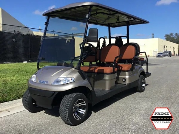 Champagne Advanced EV 6 Passenger Golf Cart affordable golf cart rental, golf cart rent bimini