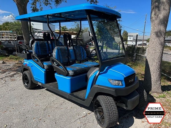 Ocean Blue Bintelli Beyond 6 Passenger Golf Cart affordable golf cart rental, golf cart rent bimini